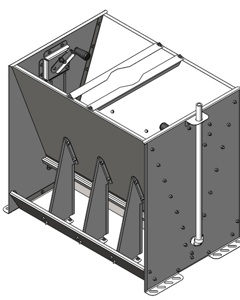 Box feeder piglet 4 outputs SST ASTM 304